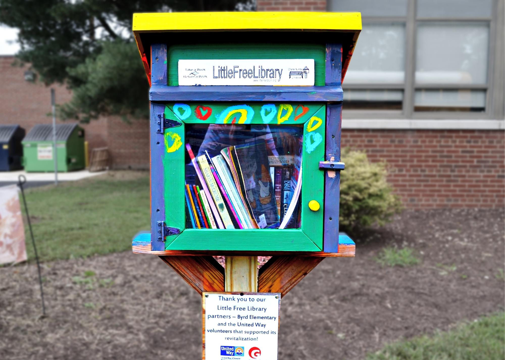 Little Free Library Restock United Way of Greater Richmond & Petersburg