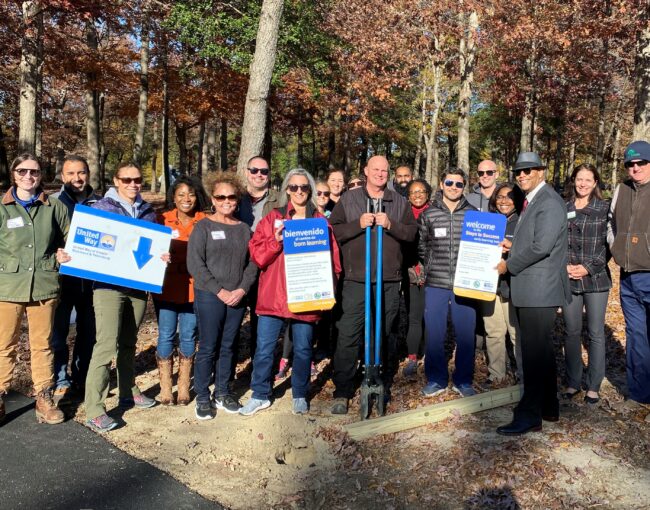 Bensley Park United Way Active learning Trail installation