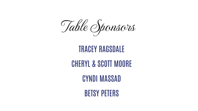 Table Sponsors